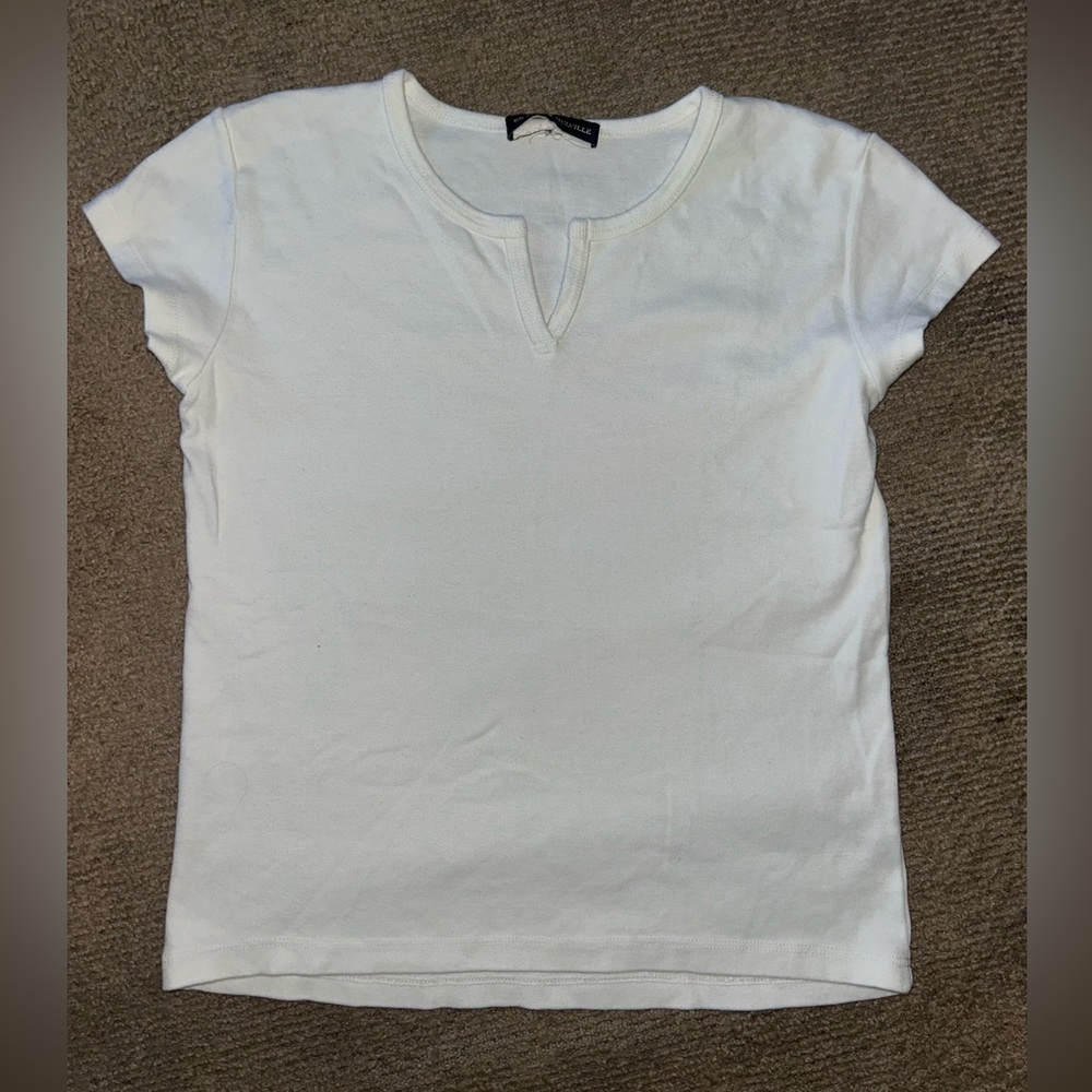 White Basic Tee